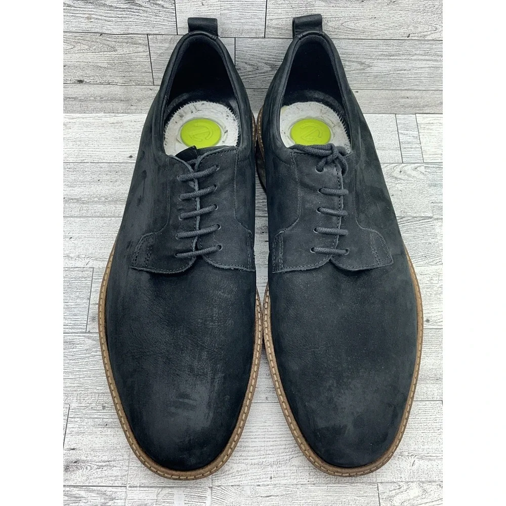 Ecco ST1 Hybrid Shoes Mens Sz 10-10.5 Nubuck Lace Up Comfort Dress Casual 836794